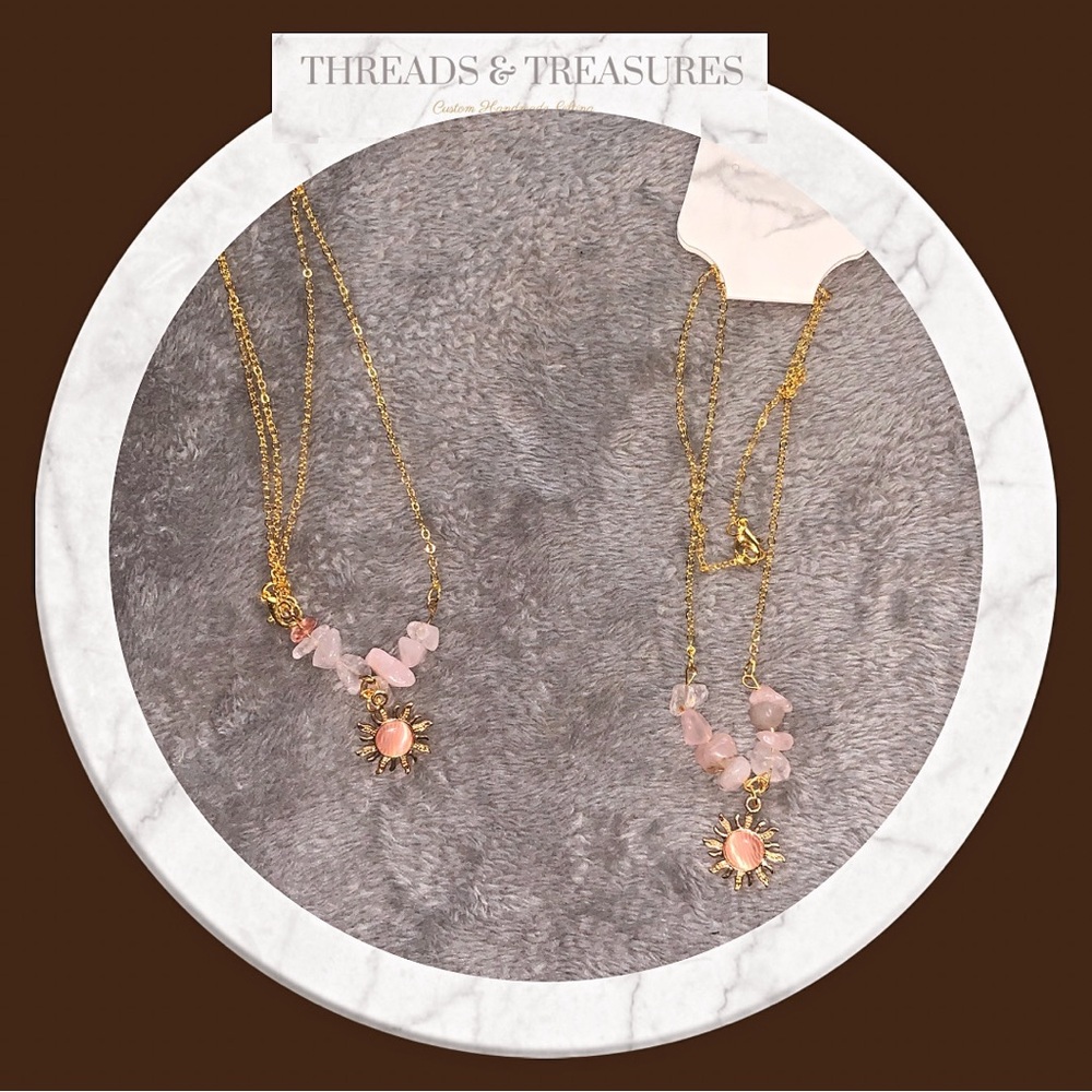 Rose Quartz Cateye Necklace